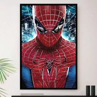 Quadro Homem Aranha Heroi Vilão Filme A3 35x45cm - Moldura Premium Madeira - imagem 2