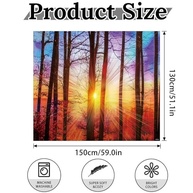 Tapeçaria de Arbusto Sunshine - Grande Decorativa para Quarto e Sala de Estar com Design Natural e Luz Solar - imagem 2