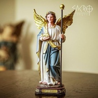 São Rafael Arcanjo em Resina Importada 20cm - Imagem Sagrada para Decoração e Fé - imagem 3