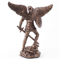 Estatueta do Arcanjo São Miguel em Bronze - 10 cm | Veronese Design - imagem 4