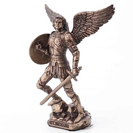 Estatueta do Arcanjo São Miguel em Bronze - 10 cm | Veronese Design - imagem 3