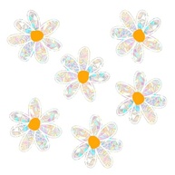Adesivos de Janela Apanhador de Sol Margarida - 6 PCS | Decoração Arco-íris Estática para Vidro - imagem 2