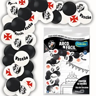 Arco de Balões Vasco: Decore Fácil! - imagem 1
