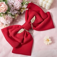 Decoração de Capacete GORGECRAFT: Arco Vermelho Grande com Ventosa e Laço - Estilo Único para Esportes! - imagem 3