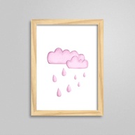 Quadros Nuvem, Arco-Íris e Sol - Decoração Infantil para Quarto de Menina - imagem 5
