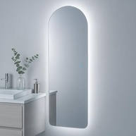 Espelho com LED Touch Arcos Lopazzi 90x40cm - Iluminação Fria e Quente para Banheiro e Penteadeira - imagem 5