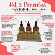 Kit Molhos De Pimentas Orgânico Natural +ardida Do Mundo - imagem 4