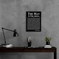 Arte de Parede Motivacional The Man in the Arena - Inspire-se Diariamente | Quadro Decorativo para Escritório, Academia e Quarto - imagem 3
