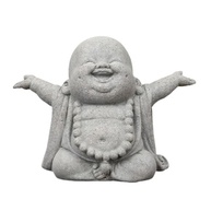 Estátua de Buda Rindo em Arenito - Decoração Zen para Meditação e Ambientes Serenos - imagem 2