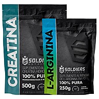 Arginina + Creatina: Kit Potência Soldiers Nutrition - imagem 1