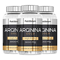 Arginina Gold 3000mg: Kit com 3x Mais Energia! - imagem 1