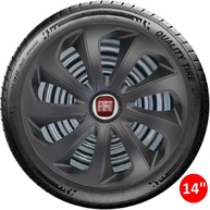 Jogo 4 Calotas Esportivas Velox Aro 14 Preto Fosco - Fiat Novo Uno, Argo, Cronos, Strada e Mais - imagem 4