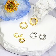 Argola Folheada Ouro 18k: Elegância Antialérgica - imagem 1