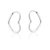 Argola Prata 925 Coração: Elegância que Dura - imagem 1