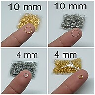 Argolas de Ferro 4mm: 2.100 Unidades por Grama para Artesanato - imagem 1