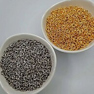 Argolinha Dourada/Prata 4MM a 10MM – 10g de Qualidade - imagem 1