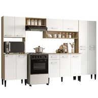 Cozinha Completa Arizona Plus com Armário e Balcão Carraro (Branco) - Design Moderno e Funcionalidade Total - imagem 4