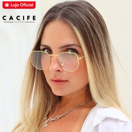 Armação Óculos de Grau Hexagonal Vintage: Estilo Geek Premium Unissex - imagem 1