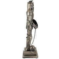 Armadura Medieval Decorativa com Escudo e Mangual 44.5cm - Design Vintage Prateado para Decoração Temática - imagem 5