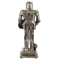 Armadura Medieval Decorativa com Escudo e Mangual 44.5cm - Design Vintage Prateado para Decoração Temática - imagem 4
