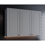 Armário Aéreo 120cm Cinza - Henn: Espaço e Estilo na Sua Cozinha - imagem 1