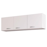 Armário Aéreo 3 Portas 120cm Branco Brilho – Organize sua cozinha com estilo! - imagem 1