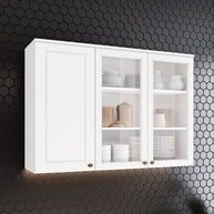 Armário Aéreo 3 Portas Emily 120cm: Elegância! - imagem 1