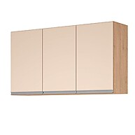 Armário Aéreo 3 Portas Milla Amêndoa Off White - imagem 1