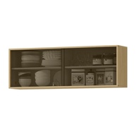 Armário Aéreo Cozinha 120cm Glória: Mais Vidro e Estilo! - imagem 1