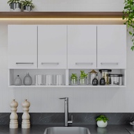 Armário Aéreo Cozinha 120cm: Organize com Estilo! - imagem 1