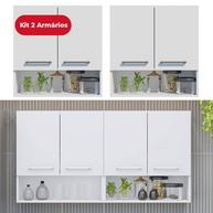 Armário Aéreo Cozinha 60cm: Kit 2 Nichos Bonatto - imagem 1