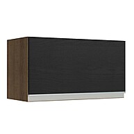 Armário Aéreo Cozinha 60cm: Rustic/Preto Glamy Madesa - imagem 1