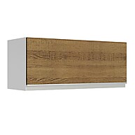 Armário Aéreo Cozinha 80cm – Branco/Rustic Glamy Madesa - imagem 1
