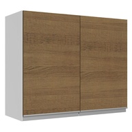 Armário Aéreo Cozinha 80cm: MDF, Branco/Rustic - imagem 1