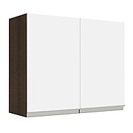 Armário Aéreo Cozinha 80cm: Rustic/Branco Glamy Madesa - imagem 1