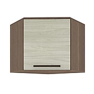 Armário Aéreo de Canto com 1 Porta Tannat/Legno Crema Evolution - imagem 1