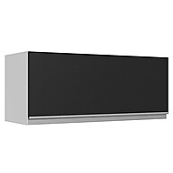 Armário Aéreo Madesa 80cm Branco/Preto – Prático e Resistente - imagem 1