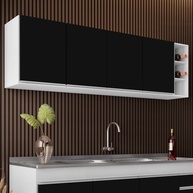 Armário Aéreo Nevada 180cm: Organize sua Cozinha! - imagem 1