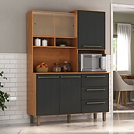Armário de Cozinha 5 Portas 3 Gavetas Absoluto – Design Moderno e Espaço Inteligente - imagem 1