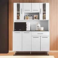 Armário de Cozinha Gabi: 8 Portas e Praticidade! - imagem 1