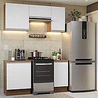 Armário de Cozinha Glamy 160cm: Moderno e Funcional com Design Rustic - imagem 1