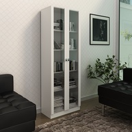Armário Escritório 2 Portas Vidro: Organize com Estilo! - imagem 1