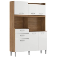 Armário de Cozinha 6 Portas 2 Gavetas Harmonia - Organize com Estilo e Funcionalidade - imagem 4
