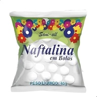 Kit 3 Naftalina em Bola 40g - Proteção Contra Traças e Maus Cheiros para Armários e Guarda-Roupas - imagem 3