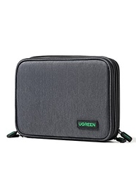 UGREEN Organizador eletrônico Bolsa de armazenamento para organizador de cabos de viagem para cabos de dados, carregador USB C, cartão SD, disco rígido, cabo de carregamento, mouse, banco de - imagem 2
