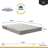Cama Box Baú Ortobom Light 128cm: Conforto + Armazenamento! - imagem 2