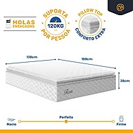 Cama Box Baú Casal 138cm: Conforto & Armazenamento - imagem 2