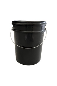 Balde Preto 20L com Tampa, Lacre e Alça Metálica - Armazenamento Seguro e Durável - imagem 1
