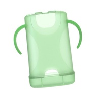 Esquirla Bolsa de armazenamento para lanches infantis com 2 alças, bolsa de viagem à prova de derramamento para crianças, suporte para caixa de para, Verde - imagem 2