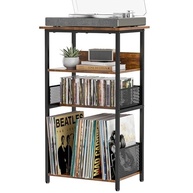 Huxitocan: Suporte Elegante para Toca-Discos com Armazenamento Amplo para Vinil e CDs - imagem 2